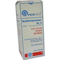 MULLKOMPR GR2 UN7.5X7.5 16