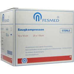 SAUGKOMPRESSE 10X10CM STER