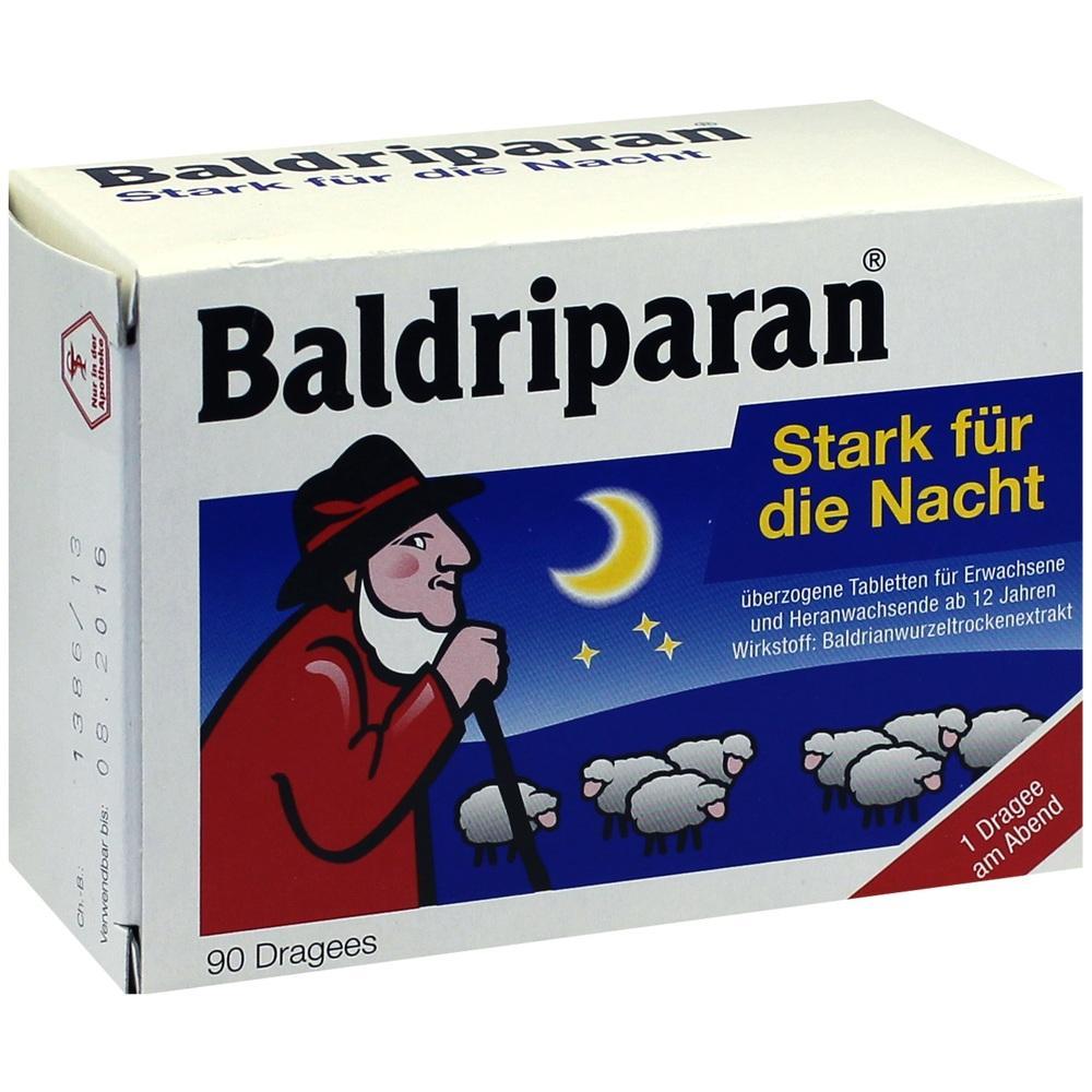Eine Medikamentenpackung mit einem Bild von einem Sch&auml;fer und Schafen bei Nacht.