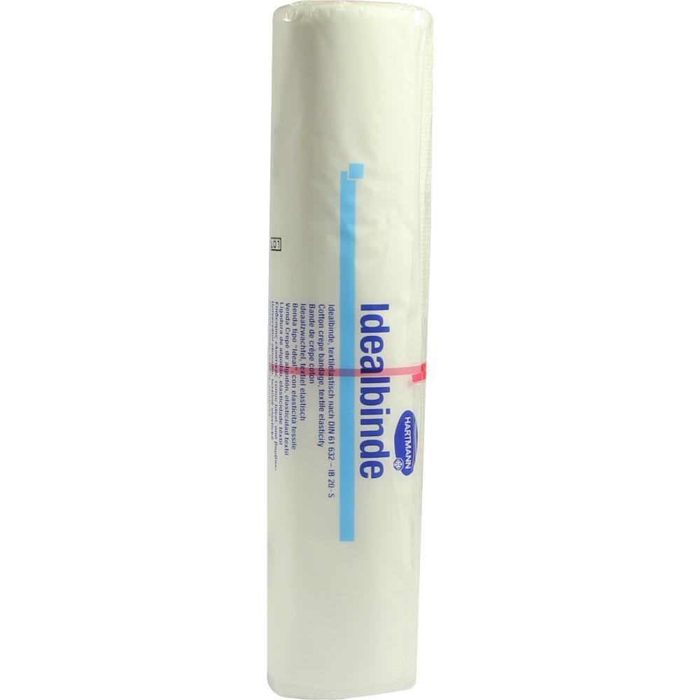 Eine wei&szlig;e, feste Verbandrolle in Verpackung mit blauem Text.