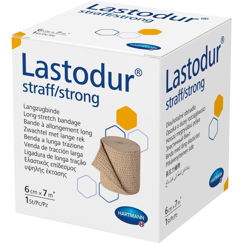 Eine Verpackung mit einer elastischen Binde namens Lastodur.