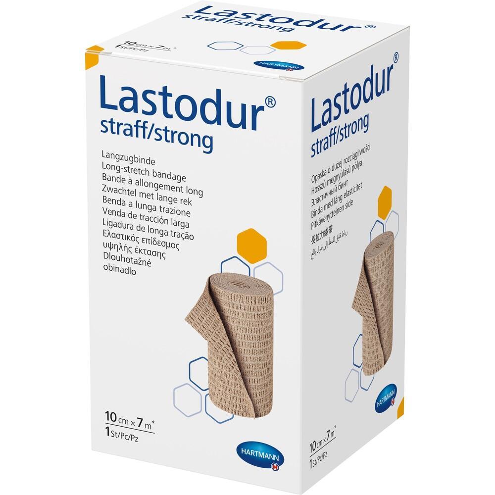 Eine wei&szlig;e Packung mit einer elastischen Bandage darauf abgebildet.