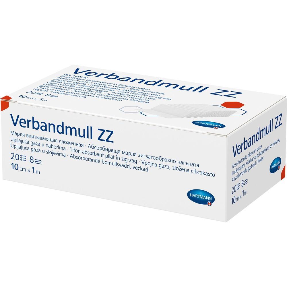 Eine Verpackung mit Verbandmull ZZ von der Marke Hartmann.