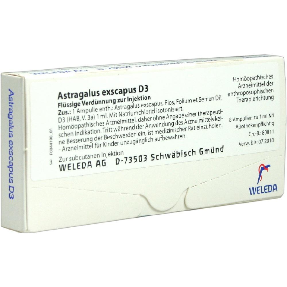 Eine Packung mit hom&ouml;opathischen Injektionsampullen von Weleda.