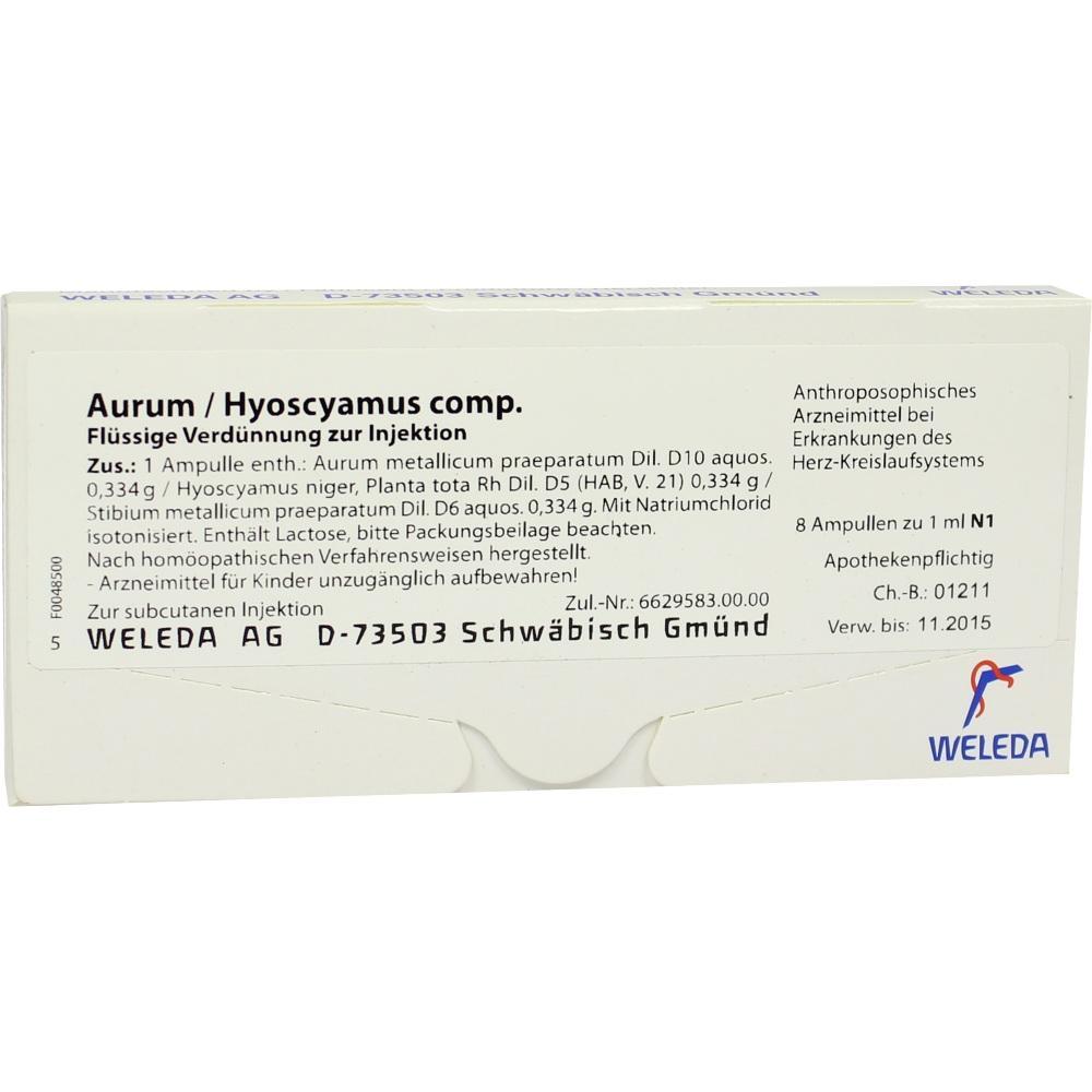 Verpackung von Weleda Injektionsl&ouml;sung mit Produktinformationen auf der Vorderseite.