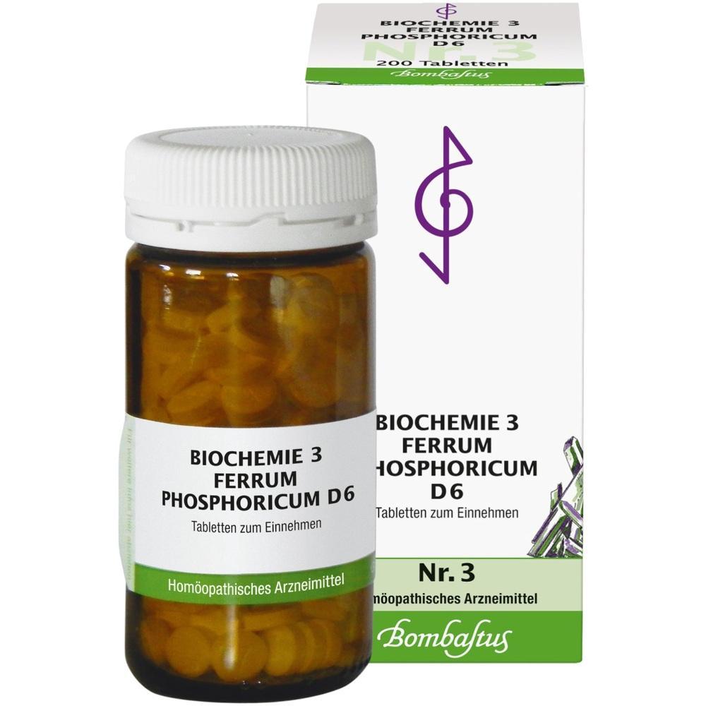 Ein braunes Fläschchen mit Tabletten und eine Packung daneben.