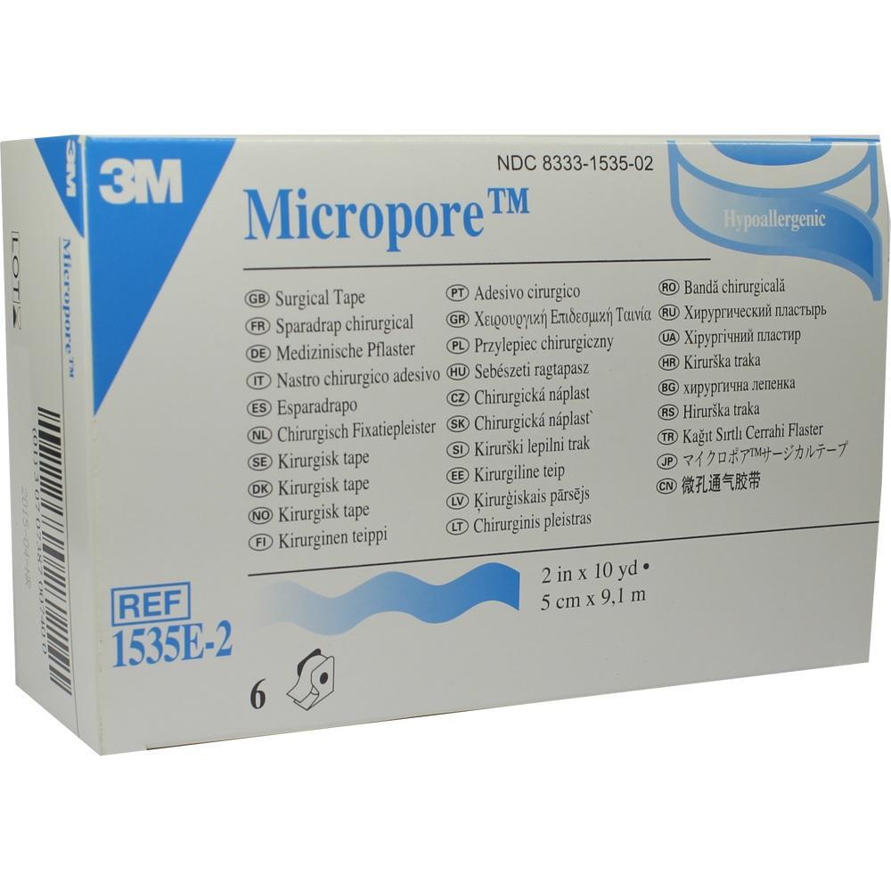 Eine Schachtel mit hypoallergenem chirurgischem Pflaster der Marke 3M Micropore.