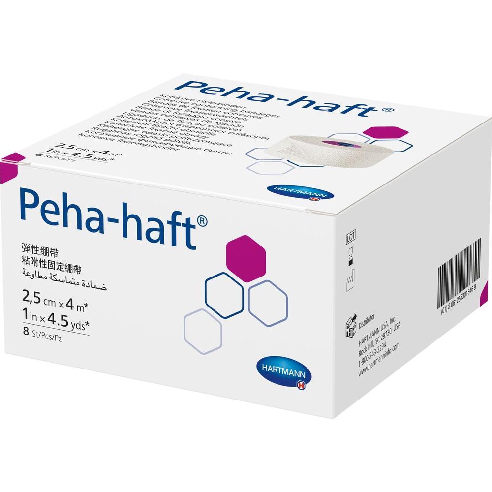 Eine Schachtel mit Verbandmaterial der Marke Peha-haft.