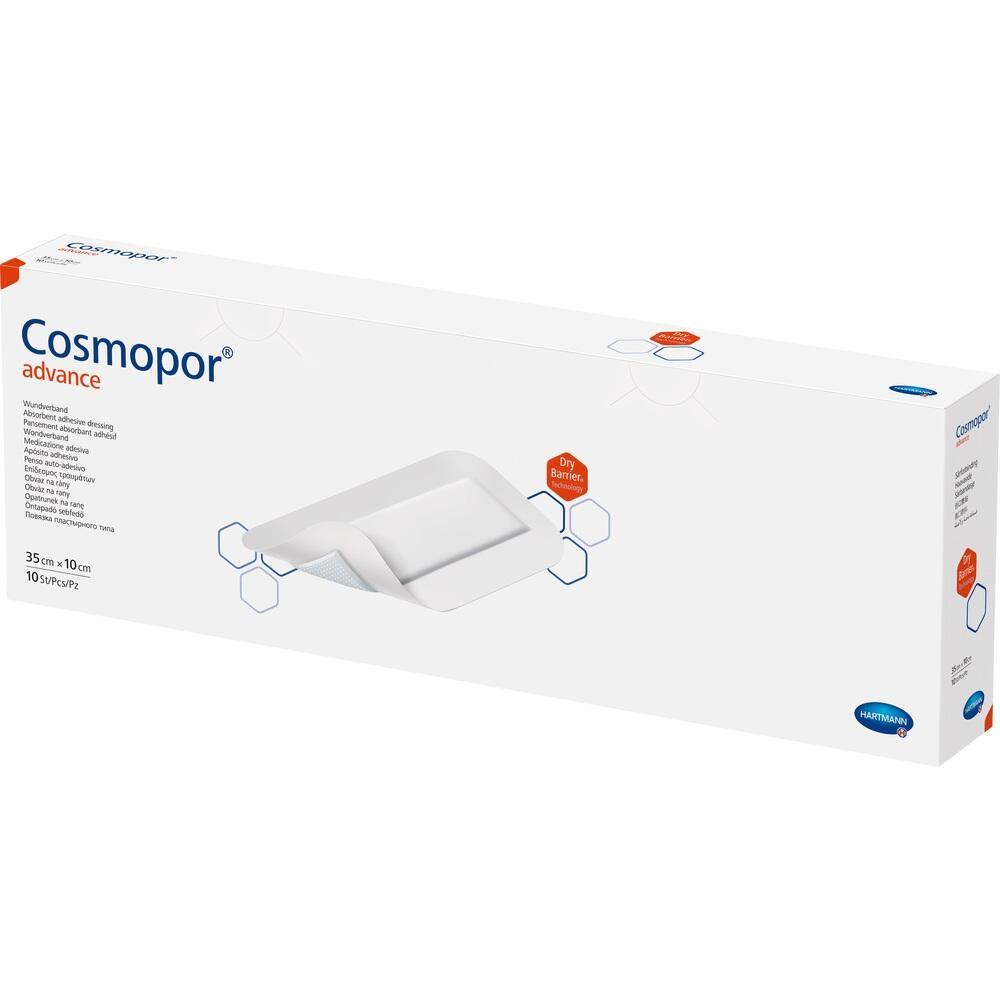 Eine wei&szlig;e Schachtel f&uuml;r einen gro&szlig;en Wundverband von Cosmopor.