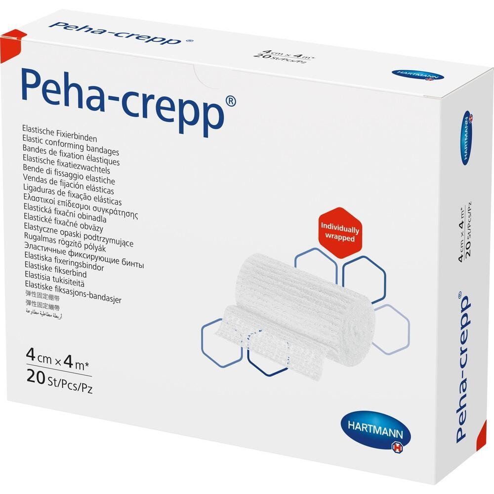 Wei&szlig;e Verpackung mit elastischen Fixierbinden von Peha-crepp.