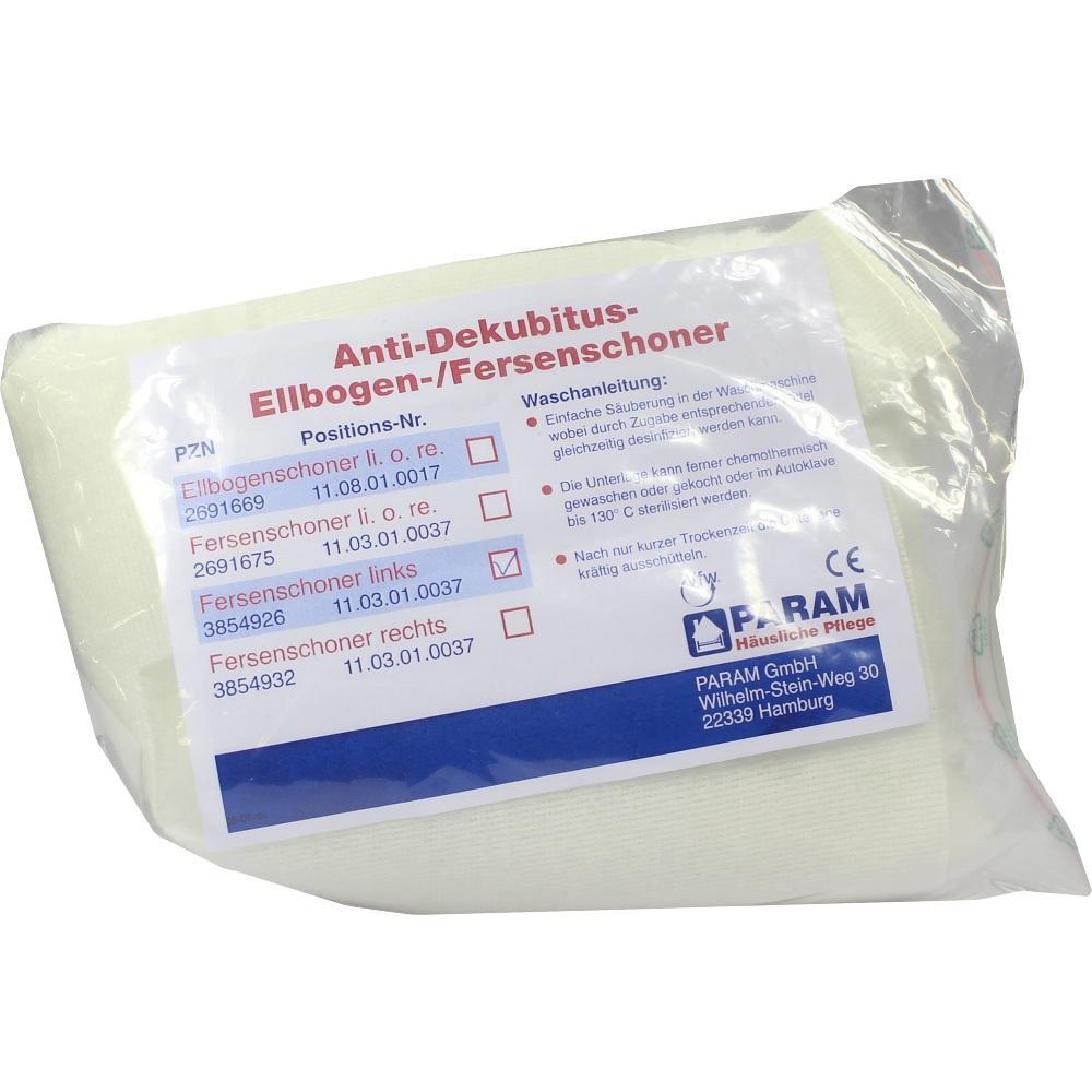 Verpackung mit Anti-Dekubitus-Schonern f&uuml;r Ellbogen und Fersen.