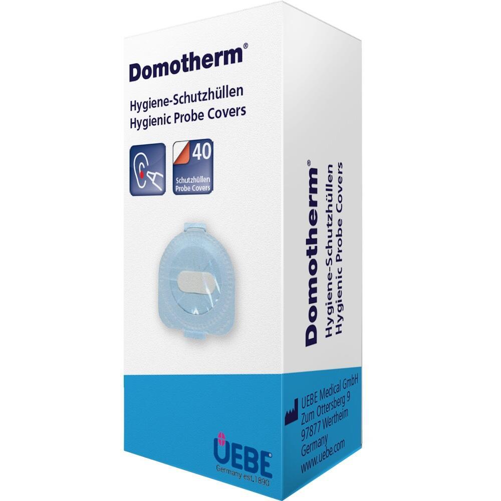 Eine Packung mit 40 hygienischen Schutz&uuml;llen f&uuml;r Ohrthermometer.