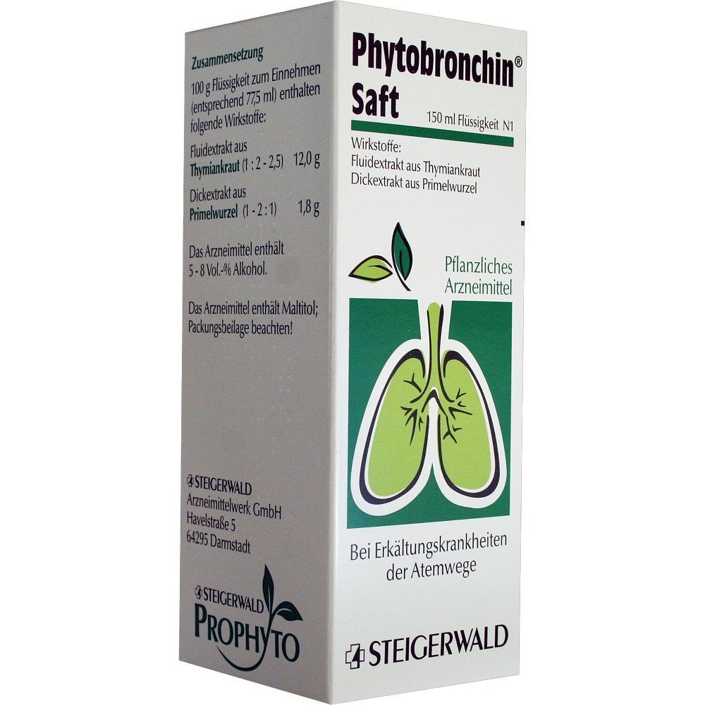 Packung mit pflanzlichem Hustenmittel f&uuml;r Atemwegserkrankungen.