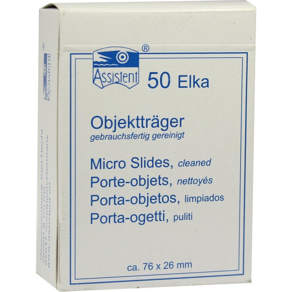 Eine Packung mit 50 gereinigten Objekttr&auml;gern f&uuml;r Mikroskope.