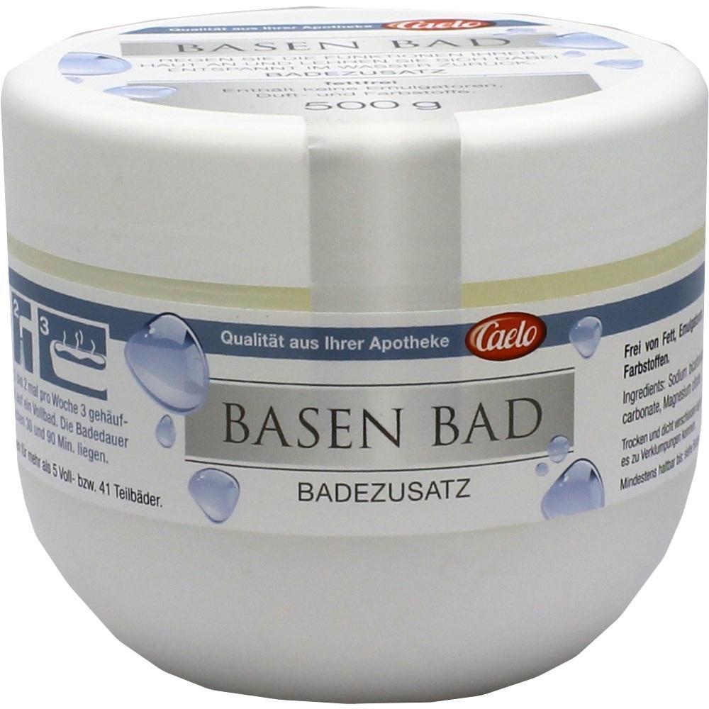 Eine Dose Badezusatz mit der Aufschrift "Basen Bad".