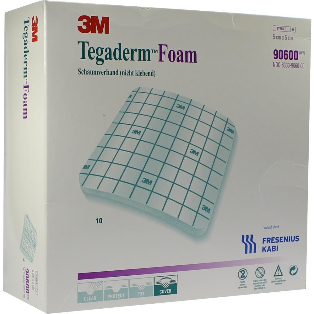 Eine Verpackung f&uuml;r 3M Tegaderm Schaumverband, 5x5 cm, nicht klebend.