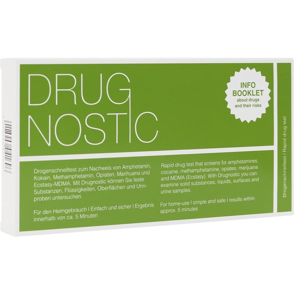 Verpackung eines Drogentests für die Erkennung verschiedener Substanzen.