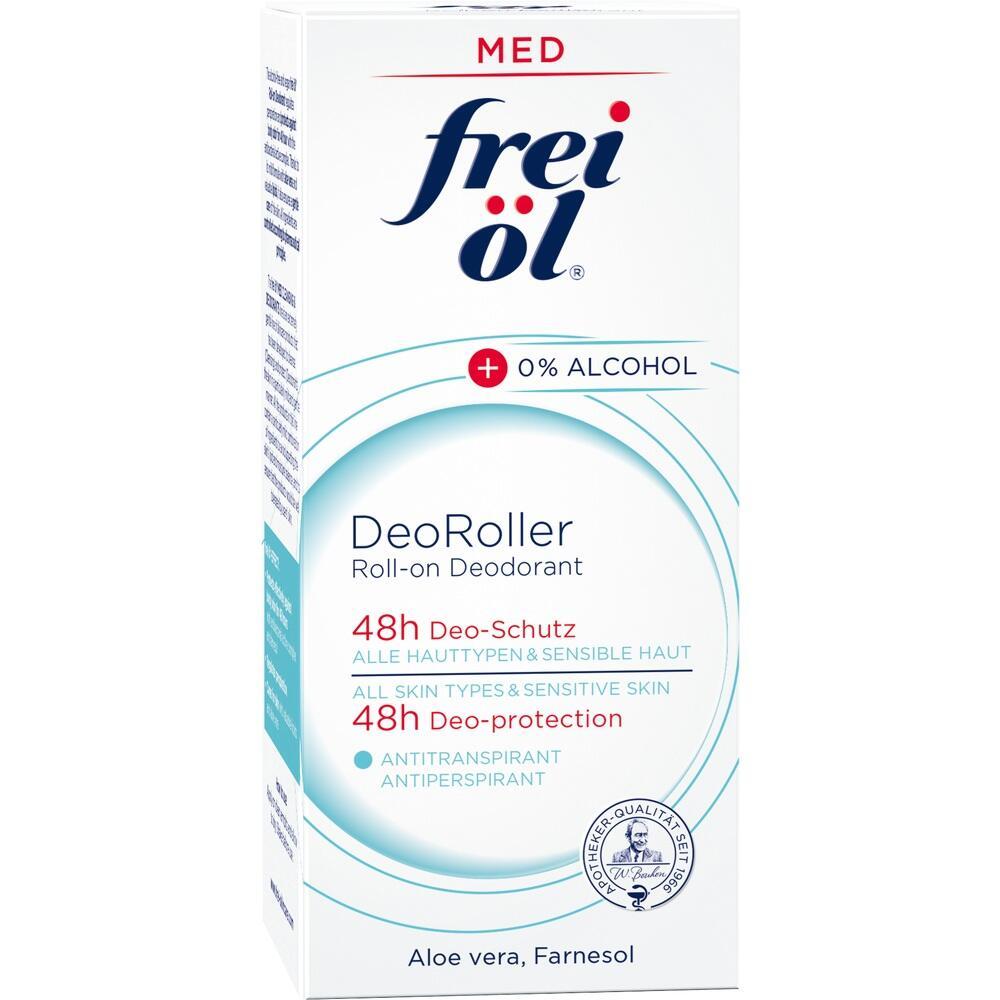 Verpackung eines alkoholfreien Deo-Rollers f&uuml;r empfindliche Haut mit 48 Stunden Schutz.