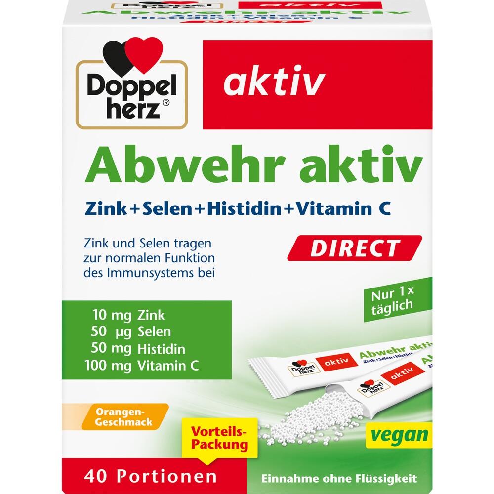 Packung eines Nahrungserg&auml;nzungsmittels von Doppelherz f&uuml;r das Immunsystem.