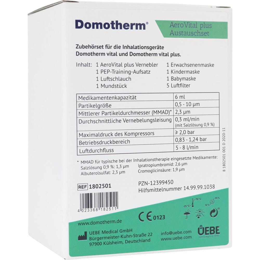 Wei&szlig;e Verpackung mit Informationen zu einem Inhalationsger&auml;t f&uuml;r medizinische Zwecke.