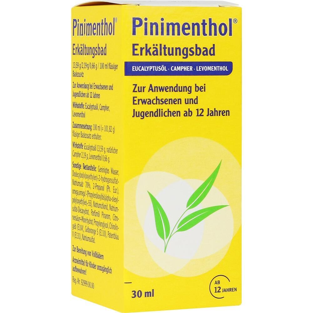 Gelbe Verpackung eines Erk&auml;ltungsbads f&uuml;r Personen ab 12 Jahren.