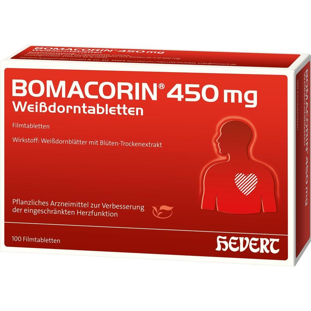 Rote Packung mit Wei&szlig;dorn-Tabletten f&uuml;r die Herzfunktion.