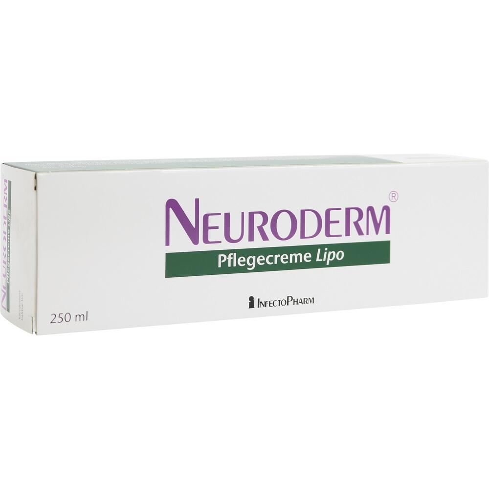 Wei&szlig;e Verpackung der Neuroderm Pflegecreme Lipo mit 250 ml Inhalt.