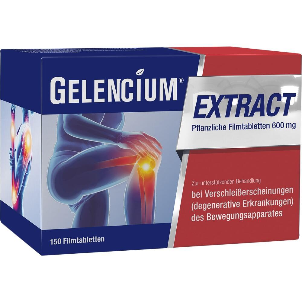 Verpackung von Gelencium-Tabletten, die zur Behandlung von Gelenkschmerzen verwendet werden.