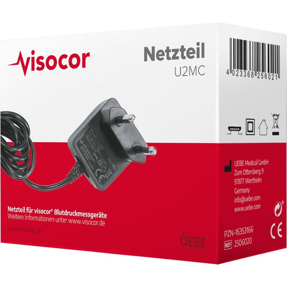 Auf dem Bild ist ein Netzteil in einer rot-wei&szlig;en Verpackung zu sehen.