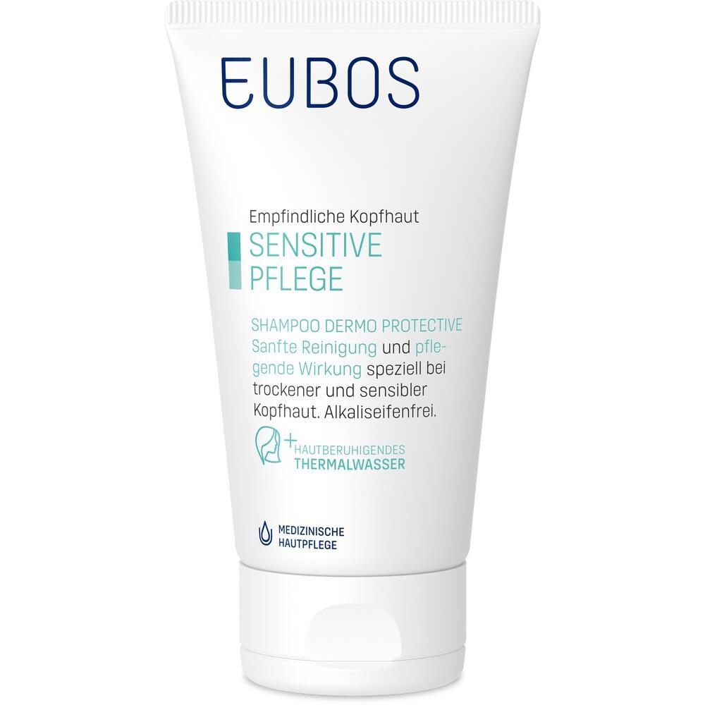 Tube mit Shampoo f&uuml;r empfindliche Kopfhaut, geeignet f&uuml;r sensible Pflege.