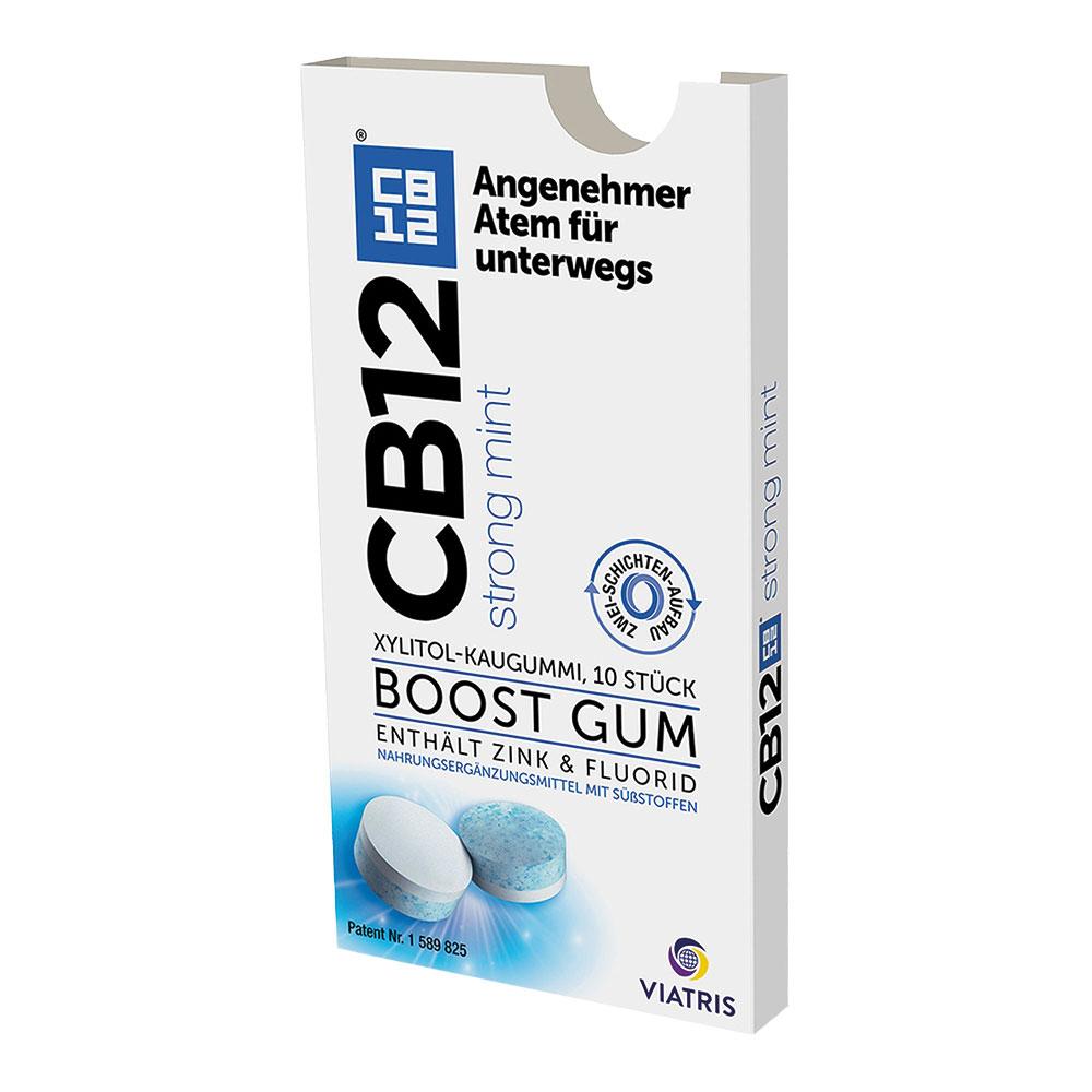 Packung Kaugummi mit starkem Minzgeschmack f&uuml;r frischen Atem.