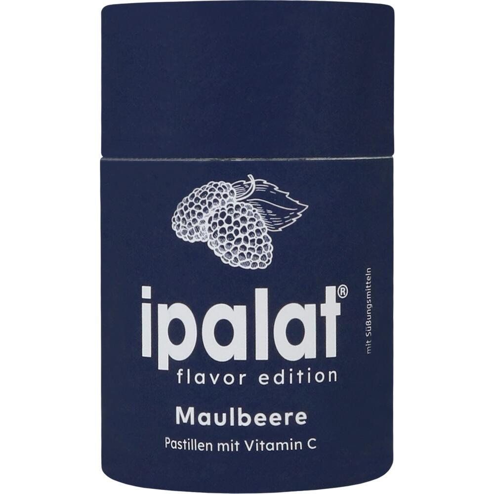 Dunkle Dose mit Maulbeer-Pastillen und Vitamin C von ipalat.