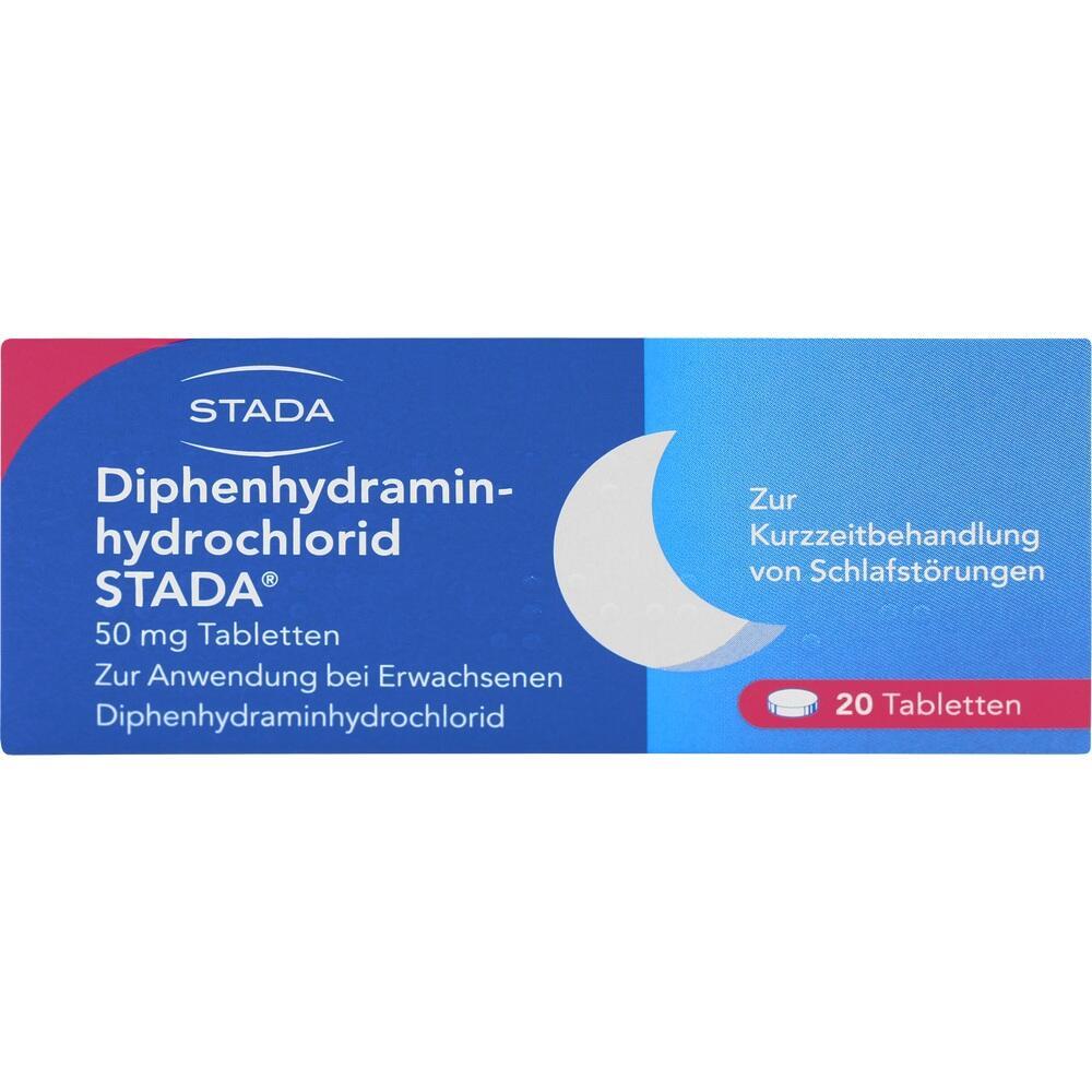 Verpackung von Schlafst&ouml;rungstabletten mit Mondmotiv und 20 Tabletten.