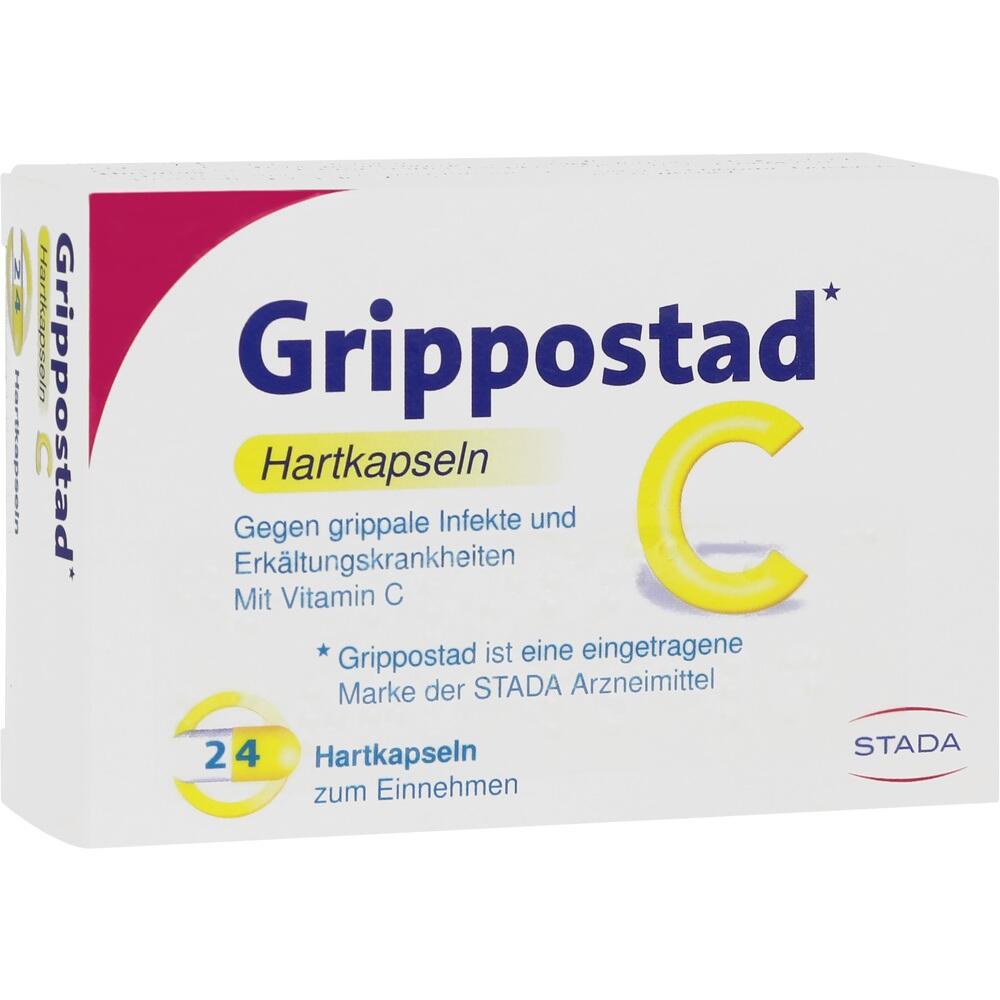 Verpackung von Grippostad C Hartkapseln gegen Erk&auml;ltungen mit Vitamin C.
