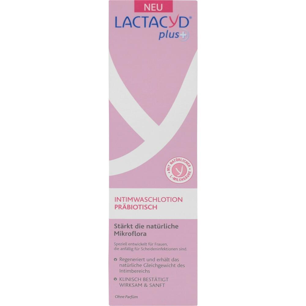 Rosa Verpackung von Lactacyd Intimwaschlotion f&uuml;r Frauen, st&auml;rkt die Mikroflora.