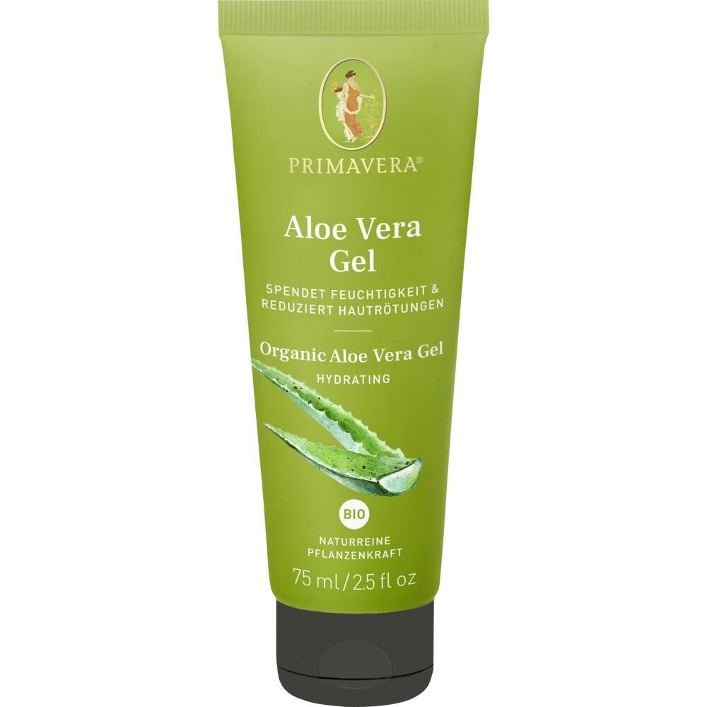 Gr&uuml;ne Tube mit Aloe Vera Gel f&uuml;r Feuchtigkeit und Pflege der Haut.