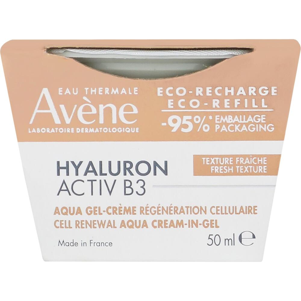 Eine Av&egrave;ne Hyaluron-Gel-Creme in einer umweltfreundlichen Verpackung.