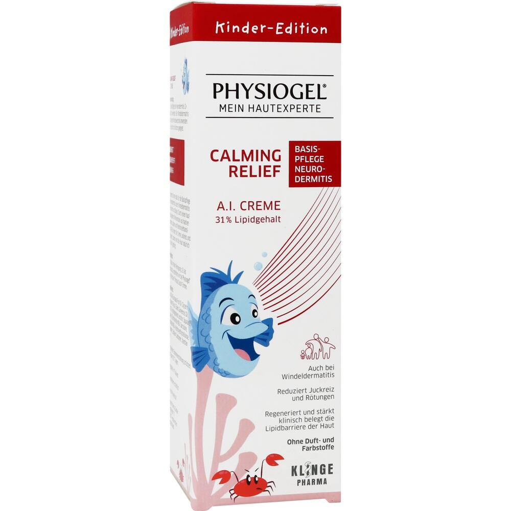 Wei&szlig;e Creme-Tube mit l&auml;chelndem Fisch und roter Krabbe darauf.