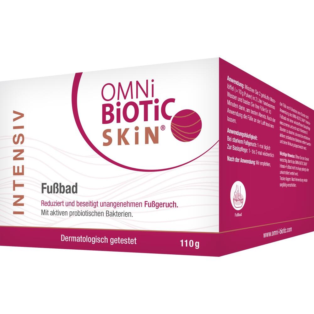 Eine Verpackung von Omni Biotic Skin Fu&szlig;bad gegen Fu&szlig;geruch.